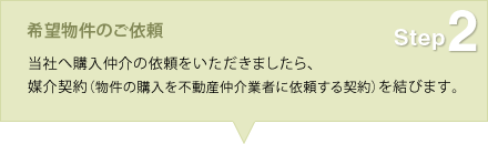 Step2 希望物件のご依頼